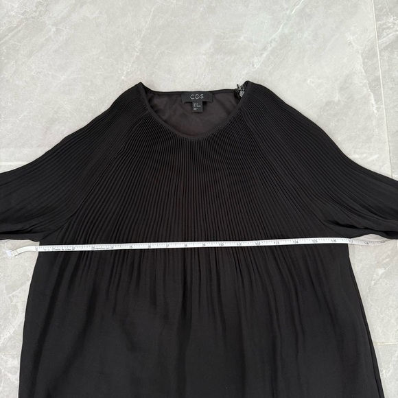 Women’s COS Pleated High Neck Long Sleeve Tunic Dress Size 2 - Picture 15 of 16